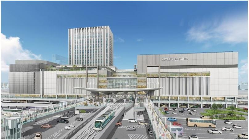 広島駅ビル 路面電車が2階へ乗り入れ！2025年春開業予定！テナントは？最新情報も！ | 出店ウォッチ